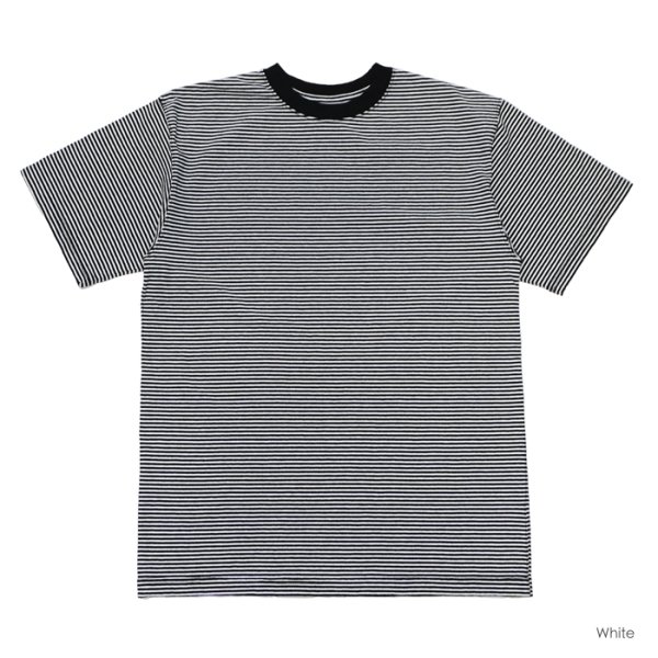 画像5: Good On（グッドオン）Mini Stripe Short Sleeve Crew Neck Tee（ミニストライプショートスリーブクルーネックTシャツ） / 4colors（全4色展開） (5)
