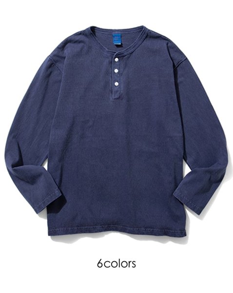 画像1: Good On（グッドオン）Long Sleeve Henley Neck Tee（ロングスリーブヘンリーネックTシャツ）/ 6colors（全6色展開） (1)
