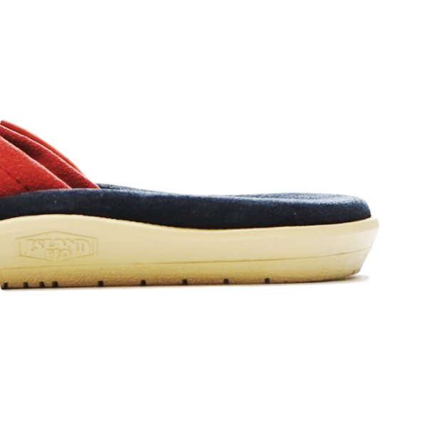 画像6: ISLAND SLIPPER（アイランドスリッパ）PT203 (スエードレザートングサンダル) "Suede" / Fuchsia×Olive×Navy（フーシャ×オリーブ×ネイビー） (6)