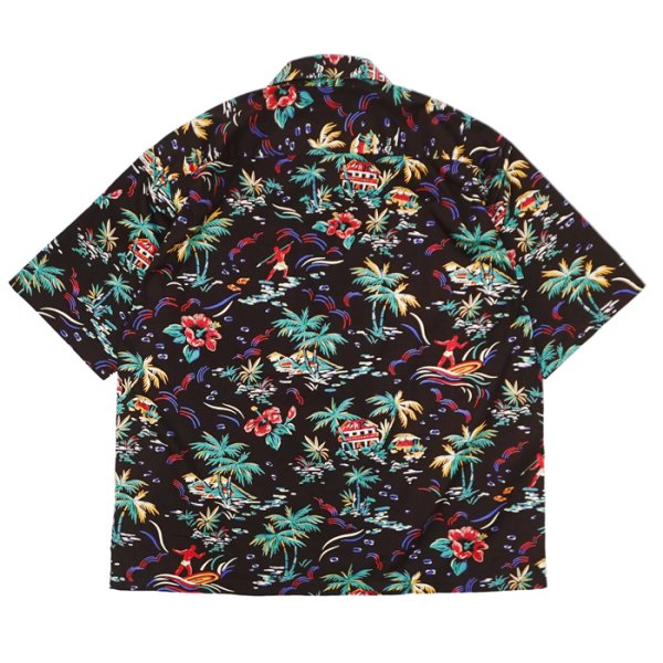 画像2: BARNS OUTFITTERS （バーンズアウトフィッターズ） ALOHA SHIRT （アロハシャツ）/ Brown（ブラウン） (2)