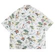 画像2: BARNS OUTFITTERS （バーンズアウトフィッターズ） ALOHA SHIRT （アロハシャツ）/ White（ホワイト） (2)