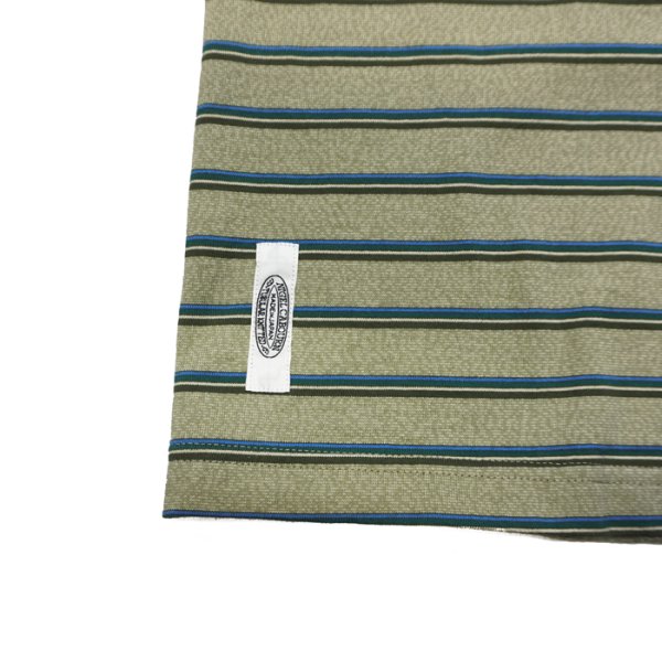 画像6: Nigel Cabourn（ナイジェル・ケーボン）7.8oz BORDER HALF SLEEVE T-SHIRT（7.8ozボーダーハーフスリーブTシャツ）/ GREEN（グリーン） (6)