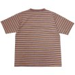 画像2: Nigel Cabourn（ナイジェル・ケーボン）7.8oz BORDER HALF SLEEVE T-SHIRT（7.8ozボーダーハーフスリーブTシャツ）/ L,BROWN（ライトブラウン） (2)