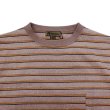 画像3: Nigel Cabourn（ナイジェル・ケーボン）7.8oz BORDER HALF SLEEVE T-SHIRT（7.8ozボーダーハーフスリーブTシャツ）/ L,BROWN（ライトブラウン） (3)