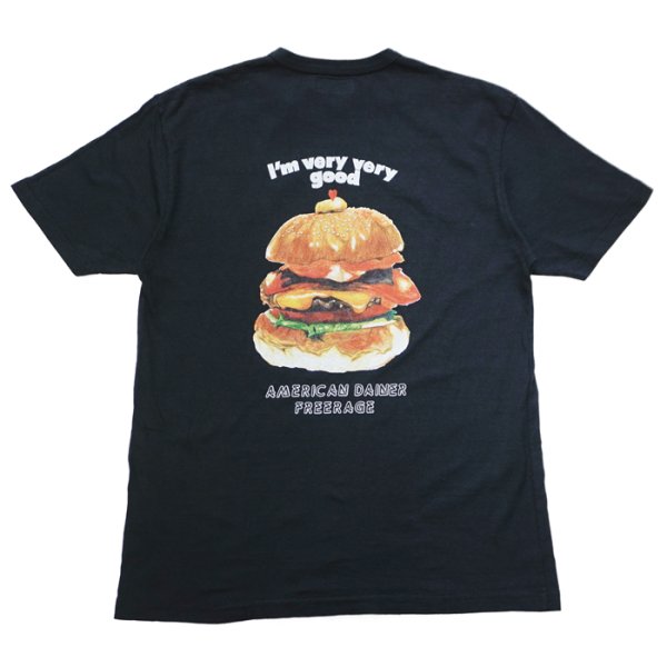 画像5: free rage（フリーレイジ）リサイクルコットンプリントTee "Burger" / White（ホワイト）・Sumi（スミクロ） (5)