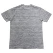 画像4: BARNS OUTFITTERS (バーンズアウトフィッターズ) "STANDARD" TSURI-AMI Crew Print T-Shirt (吊り編みクループリントTシャツ) / White（ホワイト）・Grey (グレー) (4)