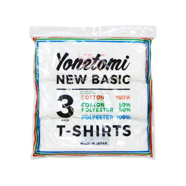 画像12: Yonetomi NEW BASIC（ヨネトミニューベーシック）3PACK T-SHIRT（3パックTシャツ）/ White（ホワイト）・Black（ブラック） (12)