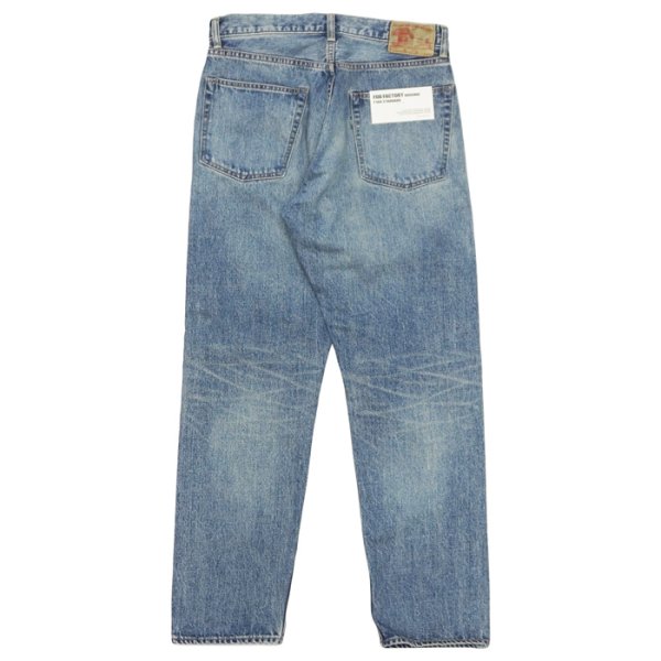 画像2: F.O.B FACTORY（エフオービーファクトリー）SELVEDGE 66 DENIM 5P（セルヴィッチ66デニム5P）"13oz Selvedge Denim" / Used（ユーズド加工）【裾上げ無料】 (2)