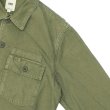 画像4: F.O.B FACTORY（エフオービーファクトリー）FATIGUE SHIRT JACKET（ファティーグシャツジャケット）"Vatdye Back Sateen" / Olive（オリーブ） (4)