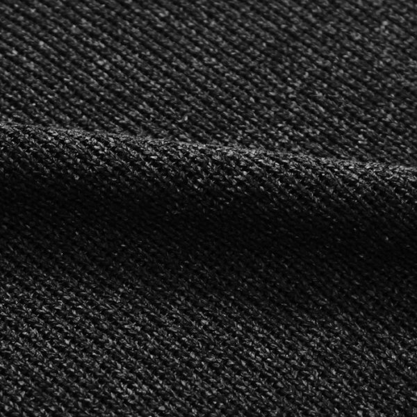 画像6: alvana（アルヴァナ）WASHI SKIPPER L/S KNIT（和紙スキッパーL/Sニット）/ Black（ブラック） (6)