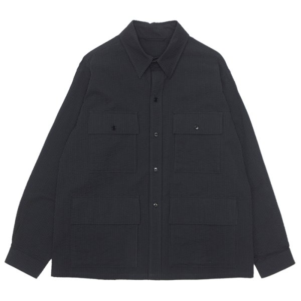 画像1: KAPTAIN SUNSHINE（キャプテンサンシャイン）Safari Shirt Jacket（サファリシャツジャケット）/ Navy Black （ネイビーブラック） (1)