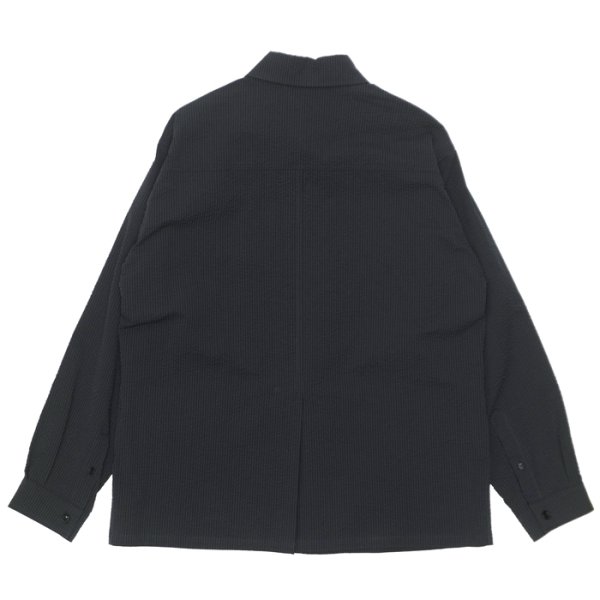 画像2: KAPTAIN SUNSHINE（キャプテンサンシャイン）Safari Shirt Jacket（サファリシャツジャケット）/ Navy Black （ネイビーブラック） (2)
