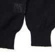 画像5: alvana（アルヴァナ）WASHI SKIPPER L/S KNIT（和紙スキッパーL/Sニット）/ Black（ブラック） (5)
