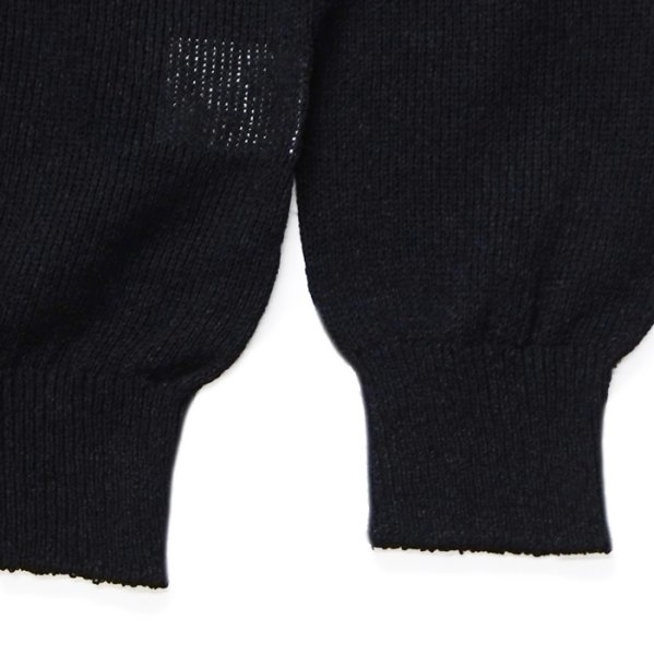 画像5: alvana（アルヴァナ）WASHI SKIPPER L/S KNIT（和紙スキッパーL/Sニット）/ Black（ブラック） (5)