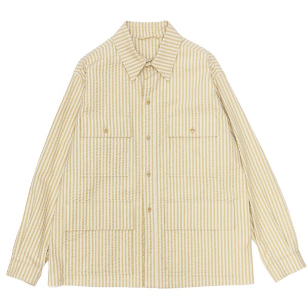 画像1: KAPTAIN SUNSHINE（キャプテンサンシャイン）Safari Shirt Jacket（サファリシャツジャケット）/ Golden Ecru（ゴールデンエクリュ） (1)