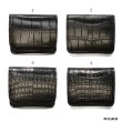 画像11: WILD SWANS（ワイルドスワンズ）CASA（カーサ）コンパクトウォレット/ブラック"クロコダイル"×ブラック"サドルプルアップ" (11)
