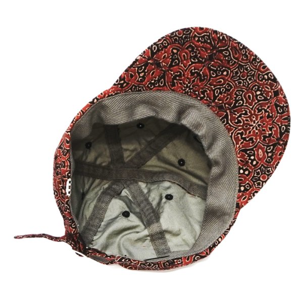 画像6: DECHO（デコー）6PANEL CAP BUCKLE （6パネルキャップ バックル）"Fabric by KARDO" / Red（レッド） (6)