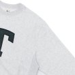画像4: ※Exclusive※ blurhmsROOTSTOCK（ブラームスルーツストック）Soft&Hard Sweat Crew Neck P.O "T-50"（ソフト&ハードスウェットクルーネックプルオーバー"T-50"）Heather White / Green×Navy（グリーン×ネイビー） (4)