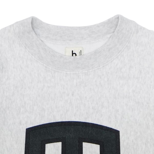 画像3: ※Exclusive※ blurhmsROOTSTOCK（ブラームスルーツストック）Soft&Hard Sweat Crew Neck P.O "T-50"（ソフト&ハードスウェットクルーネックプルオーバー"T-50"）Heather White / Green×Navy（グリーン×ネイビー） (3)