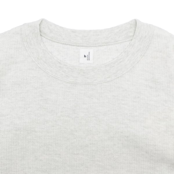 画像3: blurhms ROOTSTOCK（ブラームスルーツストック）Rough&Smooth Thermal Pullover（ラフ&スムースサーマルプルオーバー）/ Heather Oatmeal（ヘザーオートミール） (3)