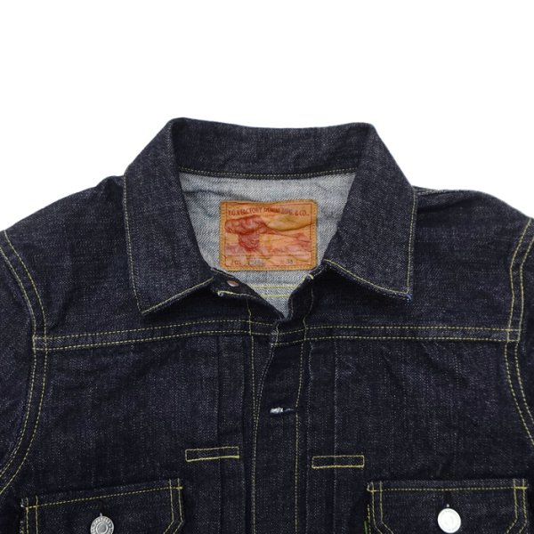画像3: F.O.B FACTORY（エフオービーファクトリー）SELVEDGE DENIM 2ND TYPE JACKET（セルヴィッチデニム2ndタイプジャケット）"15oz Selvedge Denim" / Indigo（インディゴ）※One Wash (3)