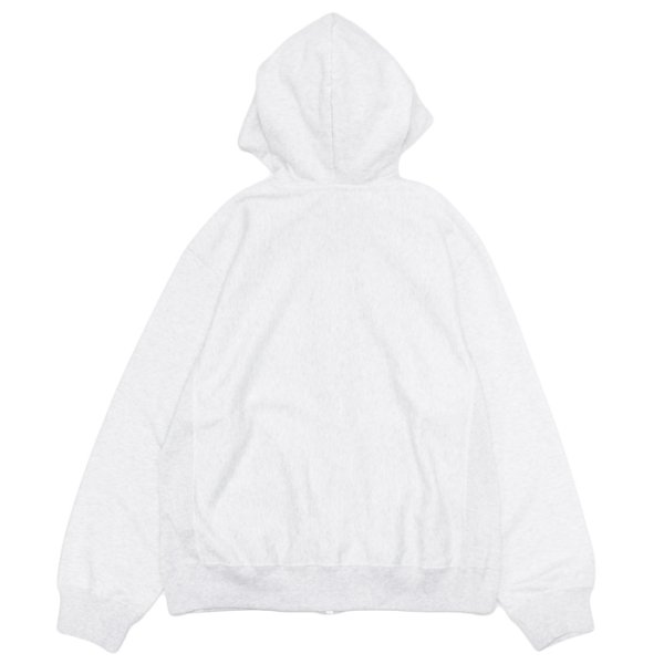 画像2: blurhms ROOTSTOCK（ブラームスルーツストック）Soft&Hard Sweat Hoodie Zip（ソフト&ハードスウェットフーディジップ）/ Heather White（ヘザーホワイト） (2)