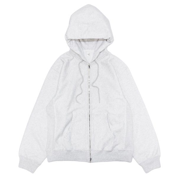 画像1: blurhms ROOTSTOCK（ブラームスルーツストック）Soft&Hard Sweat Hoodie Zip（ソフト&ハードスウェットフーディジップ）/ Heather White（ヘザーホワイト） (1)