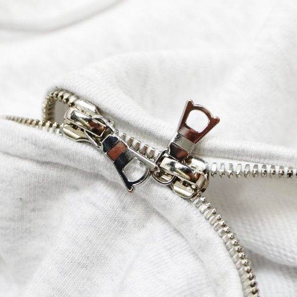 画像6: blurhms ROOTSTOCK（ブラームスルーツストック）Soft&Hard Sweat Hoodie Zip（ソフト&ハードスウェットフーディジップ）/ Heather White（ヘザーホワイト） (6)