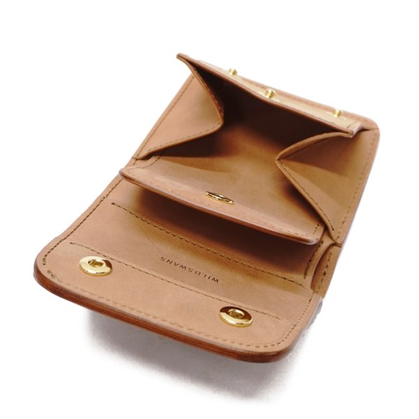 画像7: WILD SWANS（ワイルドスワンズ）CASA（カーサ）コンパクトウォレット/Green（グリーン）"シェルコードバン"×Natural-UN（ナチュラル）"バットストリップナチュラルアングレイズド"  (7)