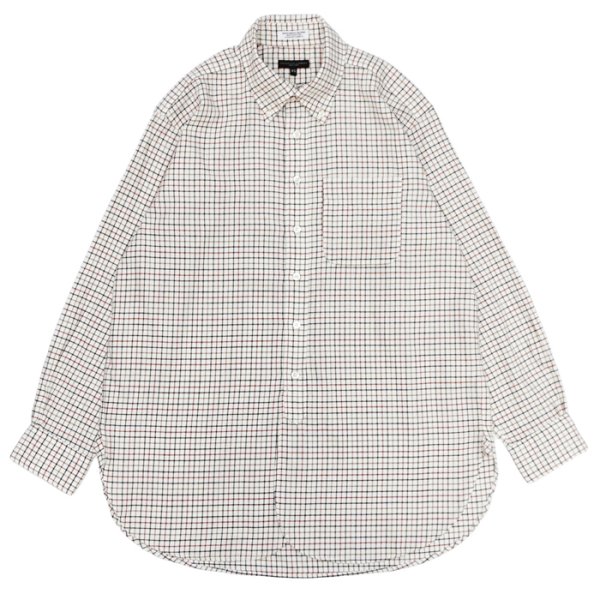 画像1: ENGINEERED GARMENTS（エンジニアードガーメンツ）19 Century BD Shirt（19 センチュリーボタンダウンシャツ）"Brushed Cotton Tattersall" / Brown（ブラウン） (1)