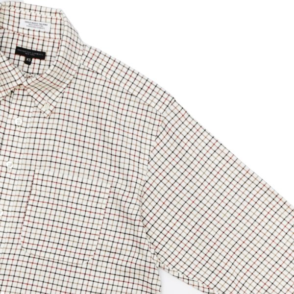 画像4: ENGINEERED GARMENTS（エンジニアードガーメンツ）19 Century BD Shirt（19 センチュリーボタンダウンシャツ）"Brushed Cotton Tattersall" / Brown（ブラウン） (4)