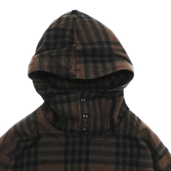 画像3: ENGINEERED GARMENTS（エンジニアードガーメンツ）Cagoule Shirt （カグールシャツ）"Cotton Flannel Plaid" / Brown×Black（ブラウン×ブラック） (3)