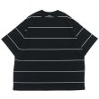画像1: EVCON（エビコン）BORDER WIDE S/S TEE（ボーダーワイドショートスリーブTシャツ） / Black（ブラック） (1)