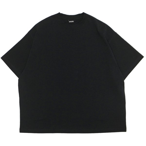 画像1: EVCON（エビコン）MARCERIZATION WIDE S/S TEE（マーセリゼーションワイドショートスリーブTシャツ） / BLACK（ブラック） (1)