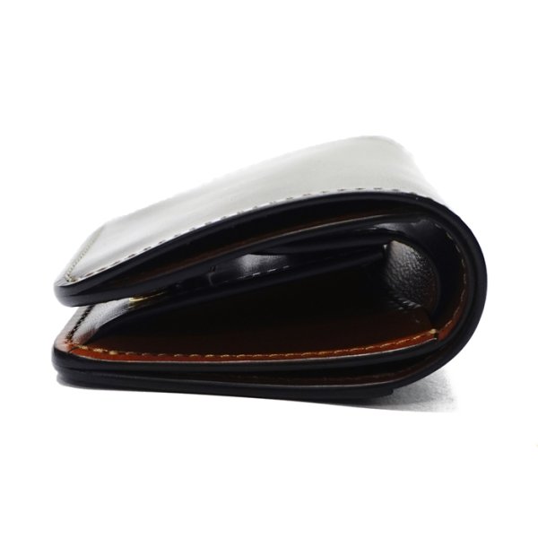 画像3: WILD SWANS（ワイルドスワンズ）CASA（カーサ）コンパクトウォレット/Navy（ネイビー）"シェルコードバン"×Camel（キャメル）"サドルプルアップ" (3)