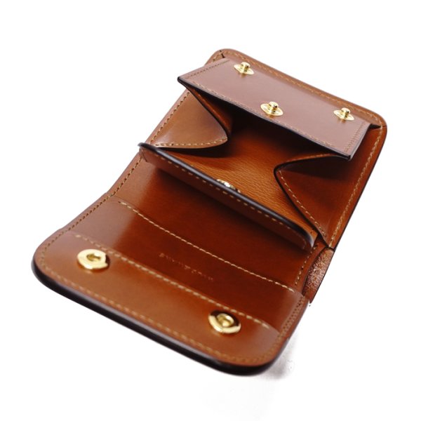 画像6: WILD SWANS（ワイルドスワンズ）CASA（カーサ）コンパクトウォレット/Navy（ネイビー）"シェルコードバン"×Camel（キャメル）"サドルプルアップ" (6)