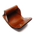画像7: WILD SWANS（ワイルドスワンズ）CASA（カーサ）コンパクトウォレット/Navy（ネイビー）"シェルコードバン"×Camel（キャメル）"サドルプルアップ" (7)