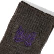 画像2: NEEDLES（ニードルズ）Rib Socks（リブソックス）"Shetland Wool" / Umber（アンバー） (2)