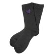 画像1: NEEDLES（ニードルズ）Rib Socks（リブソックス）"Shetland Wool" / Black（ブラック） (1)