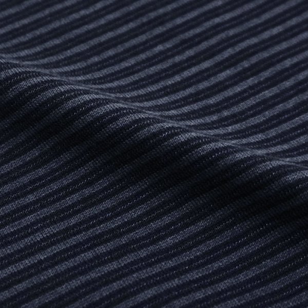 画像6: Yonetomi NEW BASIC（ヨネトミニューベーシック）GARMENT DYE BORDER T-SHIRT（ガーメントダイボーダーTシャツ）/ NAVY×NAVY（ネイビー×ネイビー） (6)