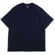 画像1: Yonetomi NEW BASIC（ヨネトミニューベーシック）GARMENT DYE BORDER T-SHIRT（ガーメントダイボーダーTシャツ）/ NAVY×NAVY（ネイビー×ネイビー） (1)