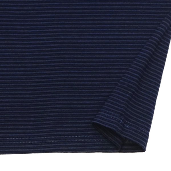 画像5: Yonetomi NEW BASIC（ヨネトミニューベーシック）GARMENT DYE BORDER T-SHIRT（ガーメントダイボーダーTシャツ）/ NAVY×NAVY（ネイビー×ネイビー） (5)