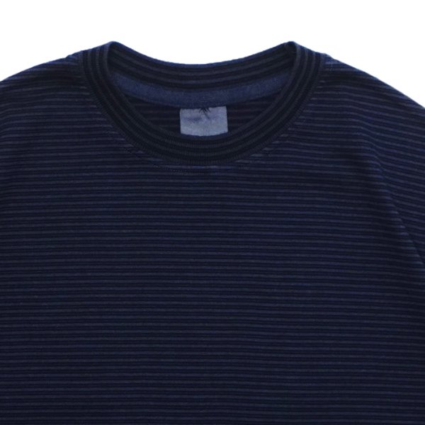 画像3: Yonetomi NEW BASIC（ヨネトミニューベーシック）GARMENT DYE BORDER T-SHIRT（ガーメントダイボーダーTシャツ）/ NAVY×NAVY（ネイビー×ネイビー） (3)