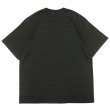 画像2: Yonetomi NEW BASIC（ヨネトミニューベーシック）GARMENT DYE BORDER T-SHIRT（ガーメントダイボーダーTシャツ）/ D,Gray×D,Gray（ダークグレー×ダークグレー） (2)