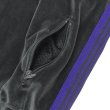 画像7: NEEDLES（ニードルズ）Rib Collar Track Jacket（リブカラートラックジャケット）"C/PE Velour" / Charcoal（チャコール） (7)
