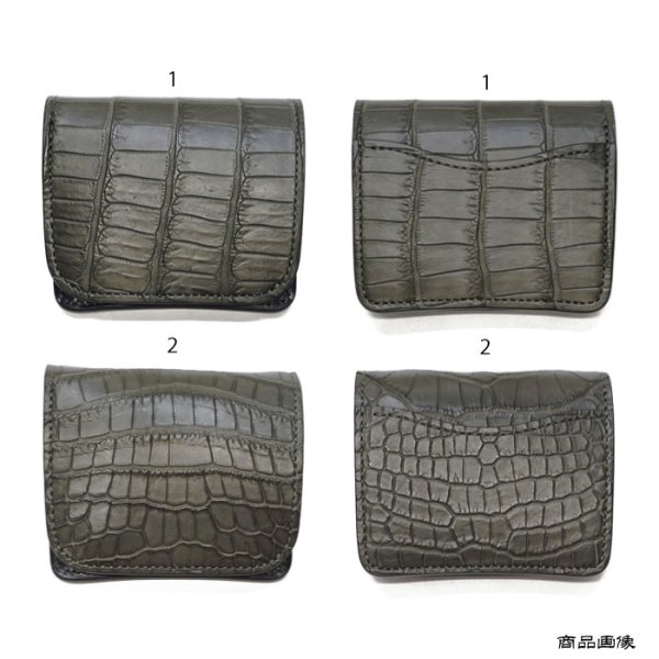 画像11: WILD SWANS（ワイルドスワンズ）CASA（カーサ）コンパクトウォレット/グレー"POROSUS（ポロサス）"×ブラック"サドルプルアップ" (11)