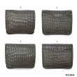 画像12: WILD SWANS（ワイルドスワンズ）CASA（カーサ）コンパクトウォレット/グレー"POROSUS（ポロサス）"×ブラック"サドルプルアップ" (12)