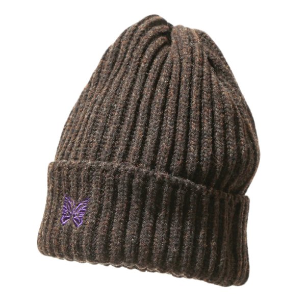 画像2: NEEDLES（ニードルズ）Watch Cap（ワッチキャップ）"Shetland Wool" / Umber（アンバー） (2)