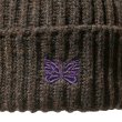 画像4: NEEDLES（ニードルズ）Watch Cap（ワッチキャップ）"Shetland Wool" / Umber（アンバー） (4)