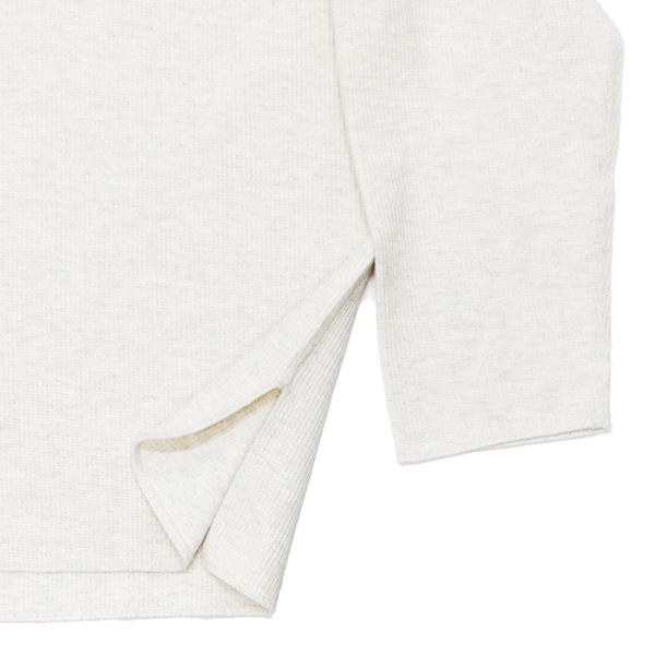 画像5: blurhms ROOTSTOCK（ブラームスルーツストック）Rough&Smooth Thermal Over-Neck L/S（ラフ&スムースサーマルオーバーネックシャツ ロングスリーブ）/ Heather Oatmeal（ヘザーオートミール） (5)